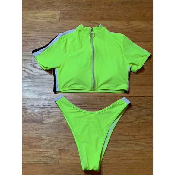 Urban Outfitters Other - Neon Yellow High Rise Bikini